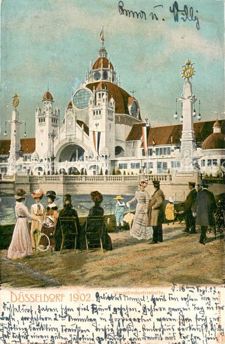 Ausstellung Industrie Gewerbe Kunst Duesseldorf 1902  Hauptindustriehalle