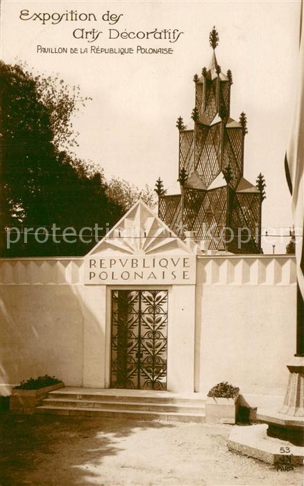 Exposition Arts Decoratifs Paris 1925 AN Paris Nr. 53 Pavillon de la Republique