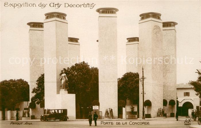 Exposition Arts Decoratifs Paris 1925 AN Paris NR.63 Porte de la Concorde
