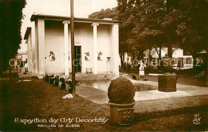 Exposition Arts Decoratifs Paris 1925 AN Paris Nr. 31 Pavilon de Suede