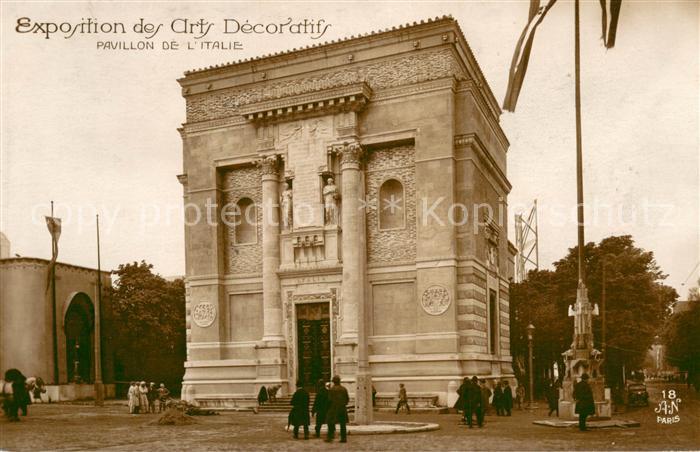 Exposition Arts Decoratifs Paris 1925 AN Paris Nr. 18 Pavillon de l´italie