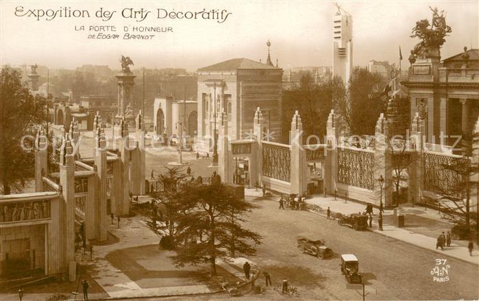 Exposition Arts Decoratifs Paris 1925 AN Paris Nr.37 La Porte d´Honneur