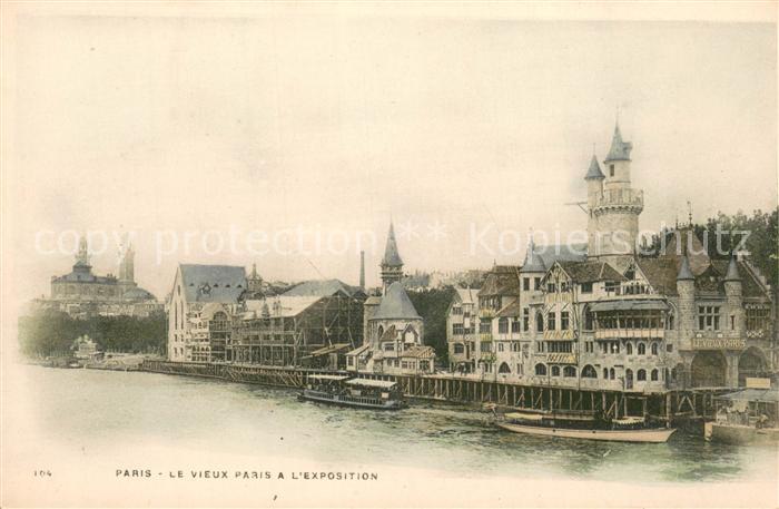 Exposition Universelle Paris 1900 Le Vieux Paris a L´exposition