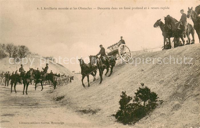 Militaria France L´Artillerie montee et les Obstacles