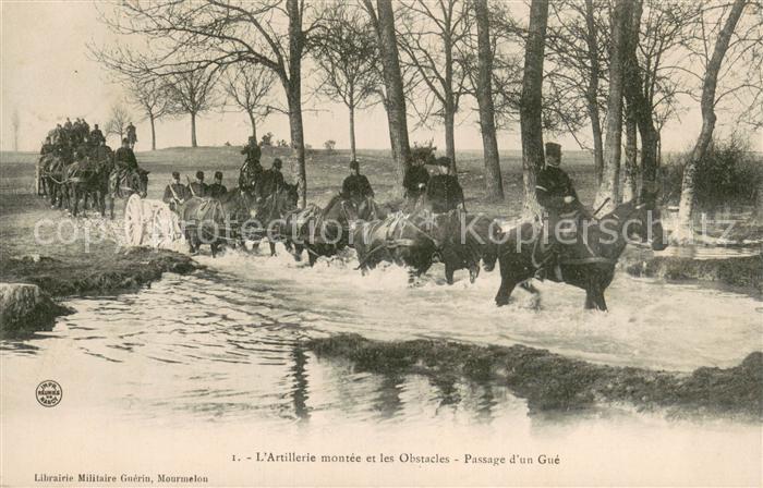 Militaria France L´Artillerie montee et les Obstacles
