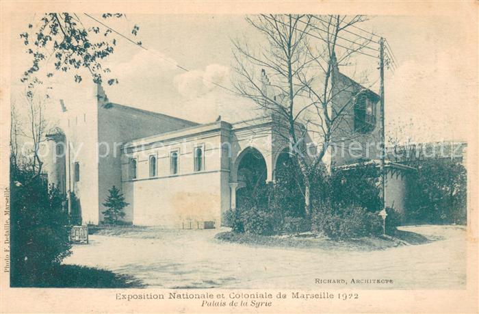 Exposition Coloniale Marseille 1922 Palais de la Syrie
