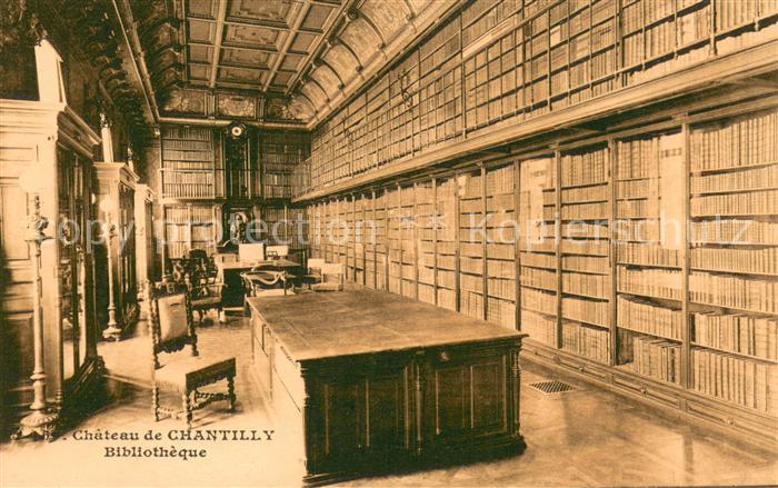 Bibliothek Library Chateau de Chantilly