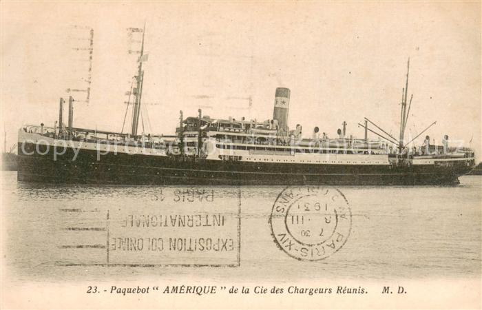 Dampfer Oceanliner Amerique
