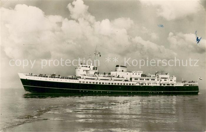 Dampfer Oceanliner NL Shiff 1953