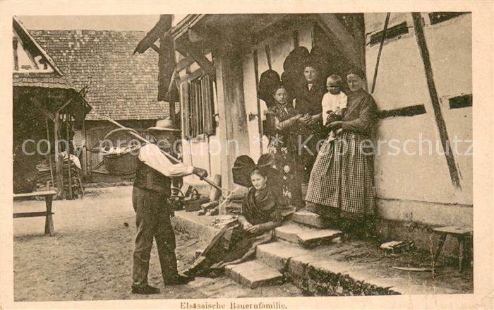 Bauernhaus Elsassische Bauernfamilie