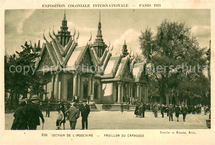 Exposition Coloniale Paris 1931 SPA 261 Pavillon du Cambodge