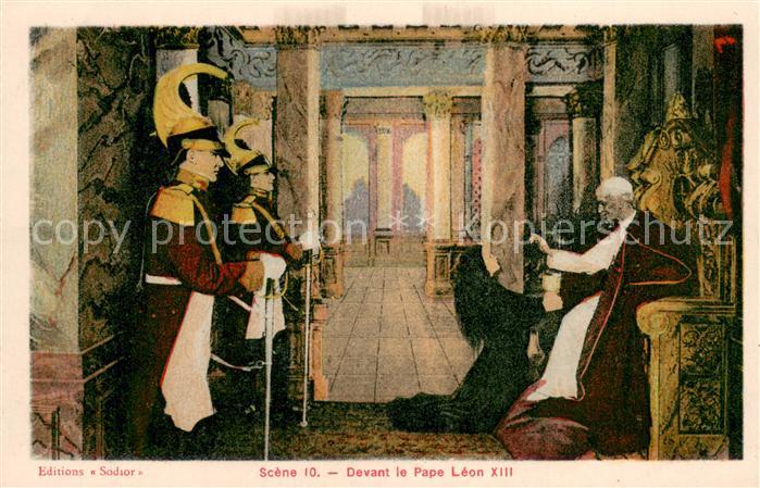 Papst Scéne 10 Devant le Pape Léon XIII