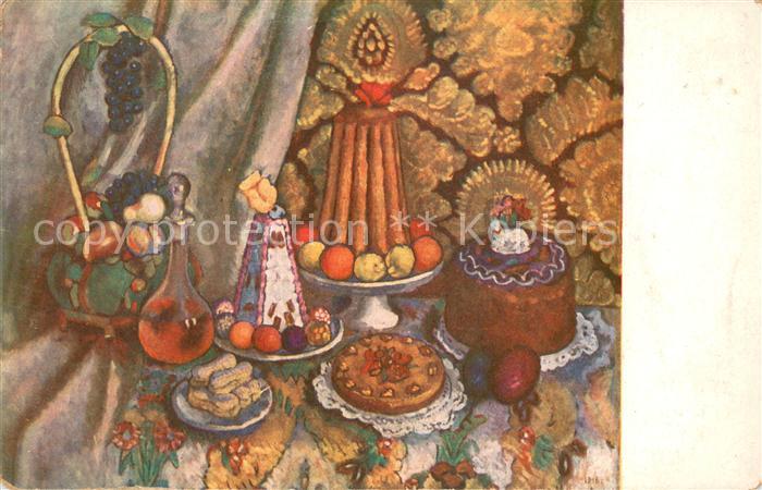 Ostern Easter Paques L. Turschansky Ostertiesch