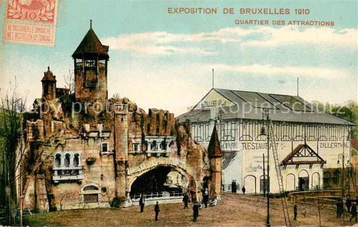 Exposition Bruxelles 1910 Quartier des Attractions
