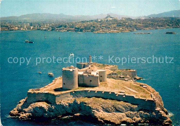 Marseille Bouches-du-Rhone Vue aerienne du Chateau d If