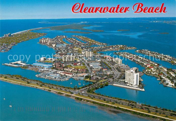 Clearwater Beach Gulf To bay Boulevard picturesque harbors Air view