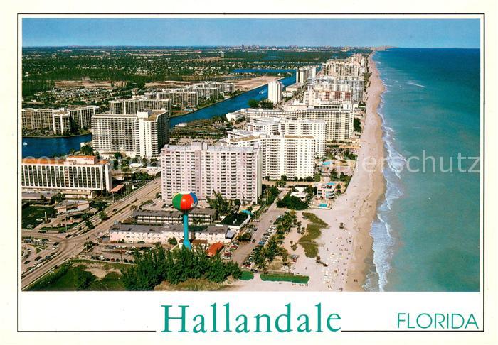 Hallandale Fliegeraufnahme mit Water Tower and Hollywood Beach Hilton