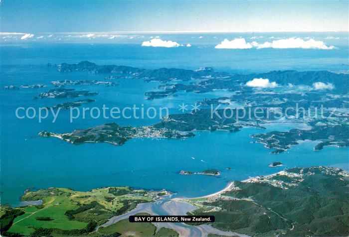 New Zealand Bay of Islands Aerial view