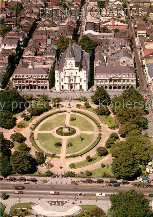 New Orleans Louisiana Jackson Square Air view