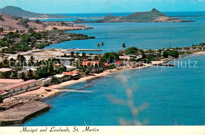 St Maarten Philipsburg West Indies Marigot and Lowlands Fliegeraufnahme