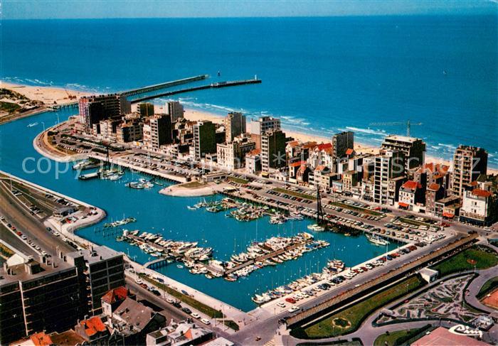 Blankenberge Hafen Fliegeraufnahme