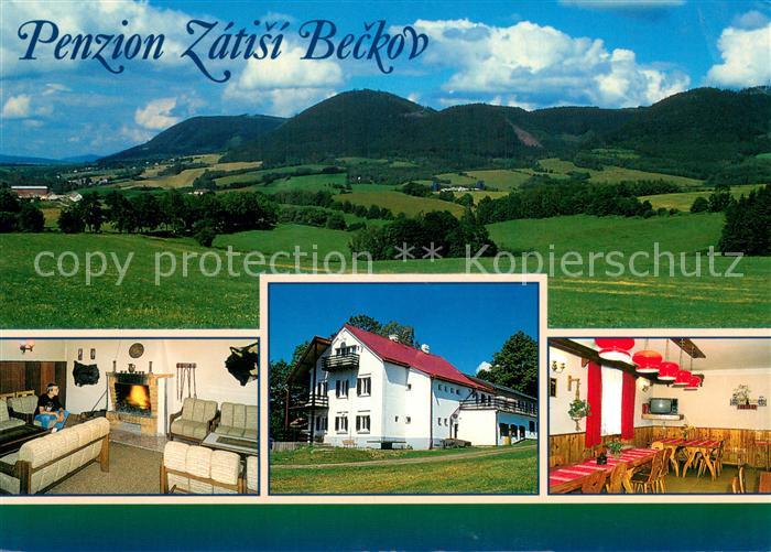 Bernartice Penzion Zatisi Beckov Kaminzimmer Gaststube Panorama