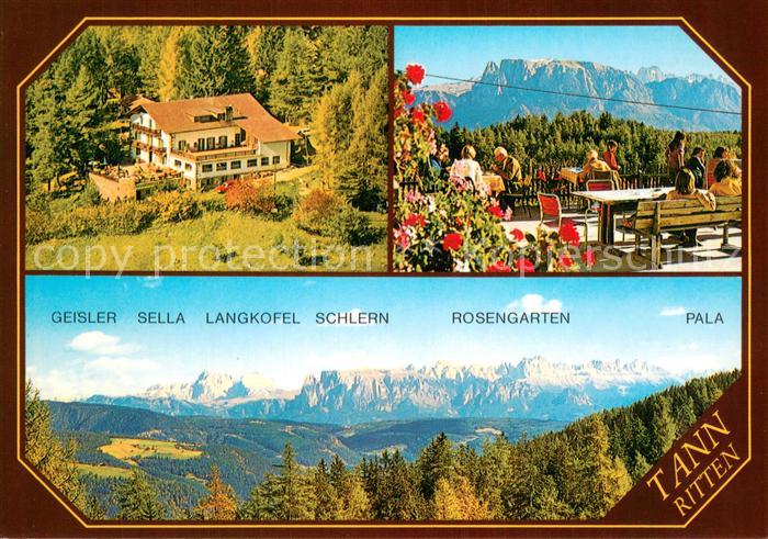 Klobenstein Ritten Gasthof Tann albergo Terrasse Panorama