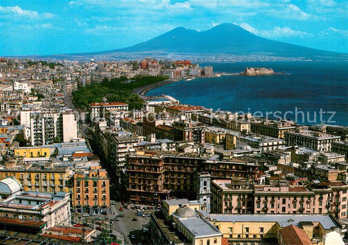 Napoli Neapel Stadtansicht Fliegeraufnahme