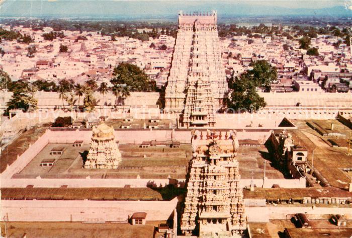 Madura India Meenakashi Tempels Fliegeraufnahme