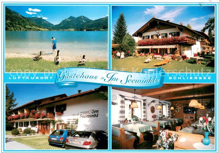 Schliersee Gaestehaus Im Seewinkl Terrasse Gaststube