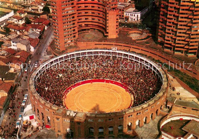Bogota Colombia Vista aerea de la Plaza de Toros La Santamaria