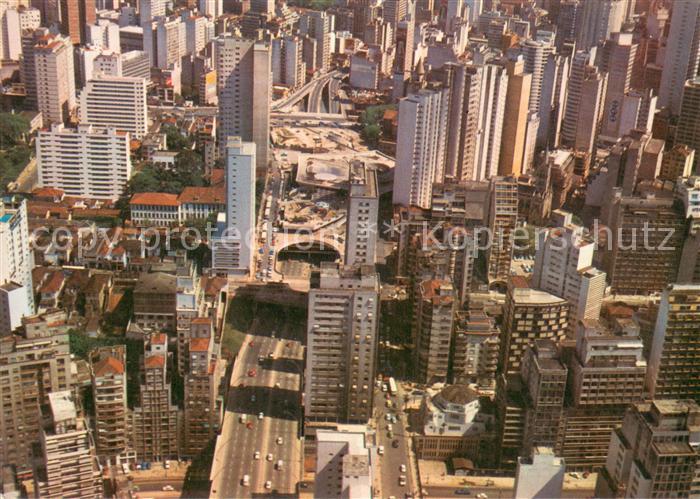 São Paulo Vista Aerea Praca Roosevelt