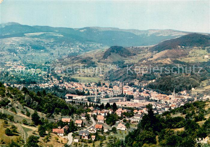 Munster 68 Haut Rhin Elsass La ville au pied des Hautes Vosges Vue aerienne