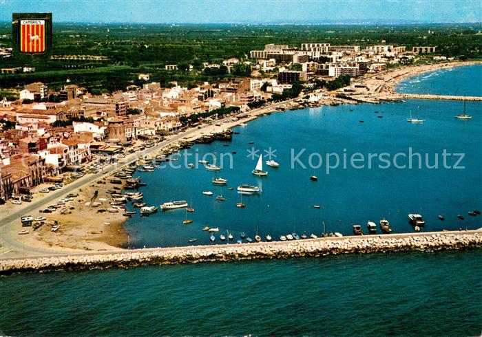 Cambrils Puerto y playa Cambrils Fliegeraufnahme
