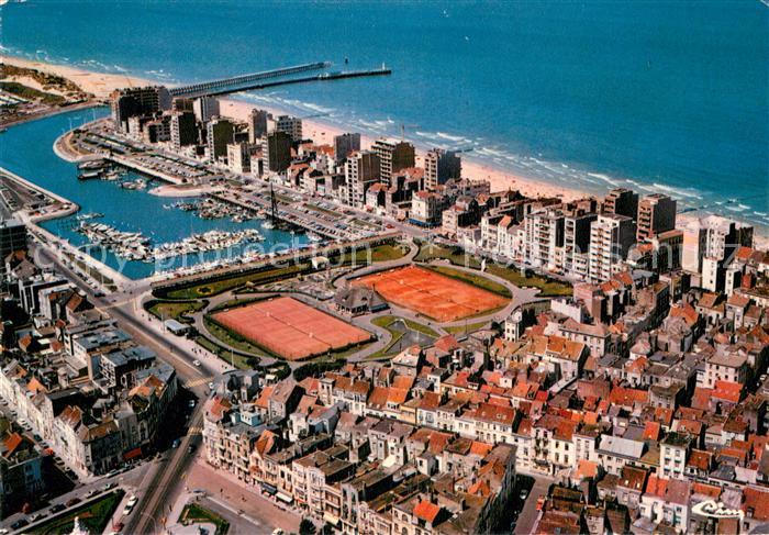 Blankenberge Tennis en Haven Fliegeraufnahme