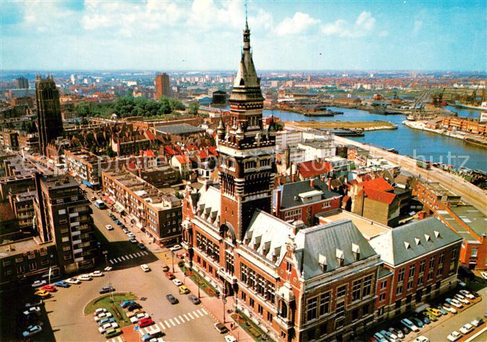 Dunkerque Duenkirchen Hotel de Ville la Place Charles Valentin Vue aerienne
