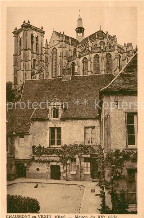 Chaumont-en-Vexin Maison du XVe siecle