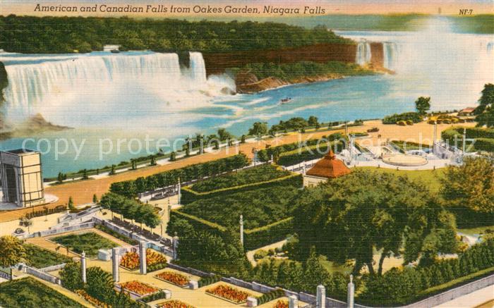 Ontario  Canada Niagara Falls from Oakes Garden