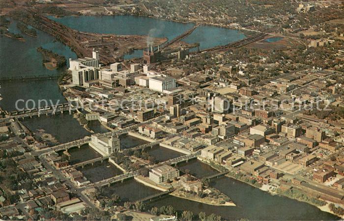 Cedar Rapids Iowa View of Municipal Island and the Quaker Oats Co