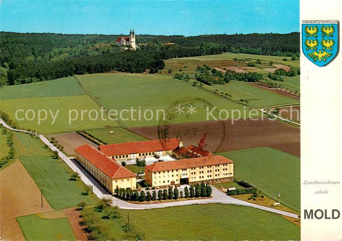 Rosenburg-Mold Landmaschinenschule mit Maria Dreieichen Fliegeraufnahme
