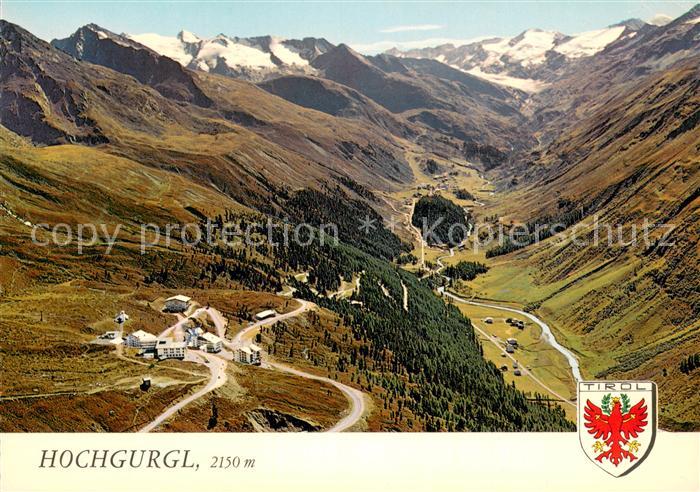 Hochgurgl mit Obergurgl und Schafkogel Fliegeraufnahme