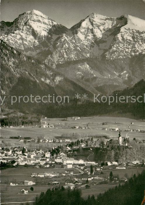 Ruhpolding Bayern Fliegeraufnahme mit Sonntagshorn