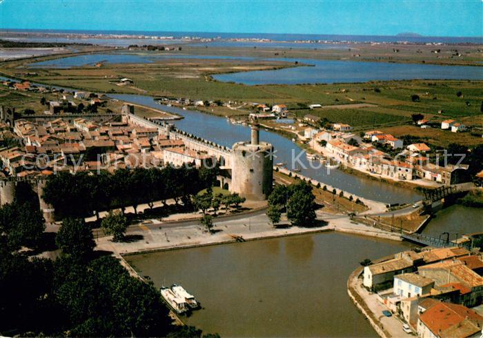 Aigues-Mortes 30 La Ville de Saint Louis Vue aerienne
