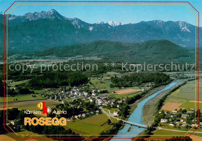 Rosegg Fliegeraufnahme mit Mittagskogel