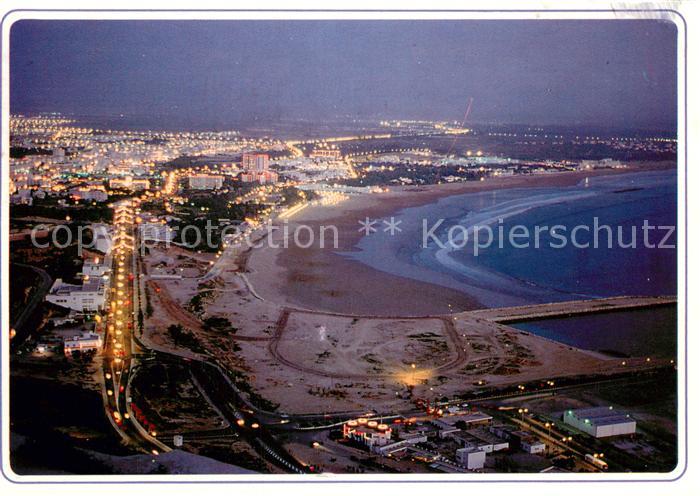 Agadir Vue la nuit de la baie