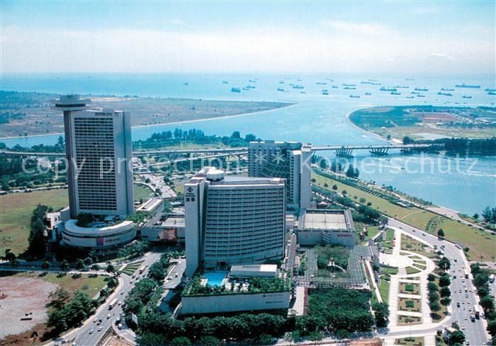 Singapore Marina Squares three luxurious hotels Air view