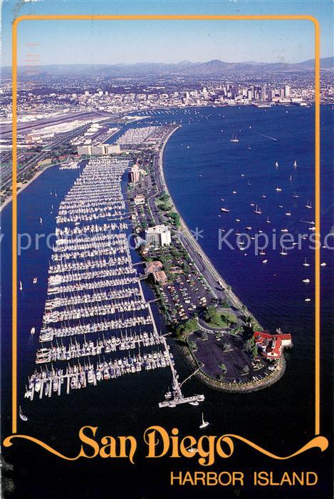 San Diego California Harbor Island Aerial view