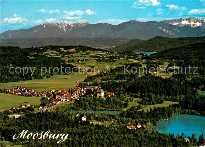 Moosburg Kaernten Fliegeraufnahme mit Karawanken