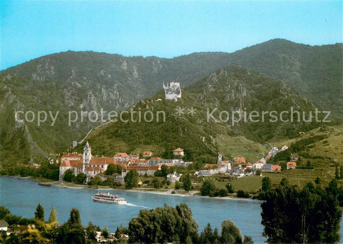 Duernstein Wachau Pfarrrkirche Maria Himmelfahrt ehem Stiftskirche Ruine Duernst