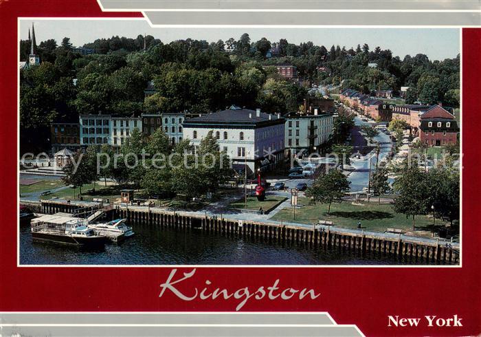 Kingston New York A view of the towns historic waterfront with the Sea Explorer